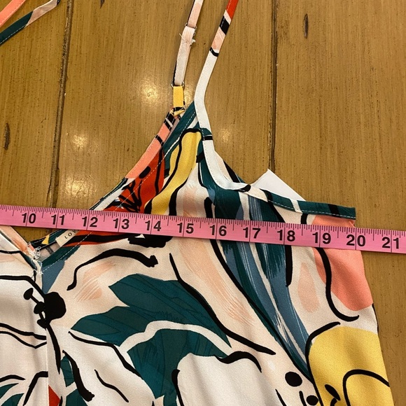 Lovestitch Women’s Sleeveless Colorful Oversized Abstract Adjustable Straps Maxi - Picture 10 of 14